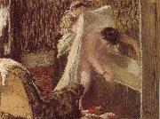 Edgar Degas woman after bath oil painting artist